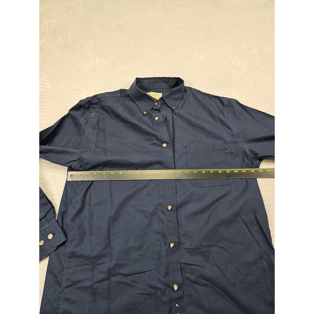 Cabelas Shirt Mens Large Blue Long Sleeve Button Down Pocket Casual Outdoor - Picture 3 of 7